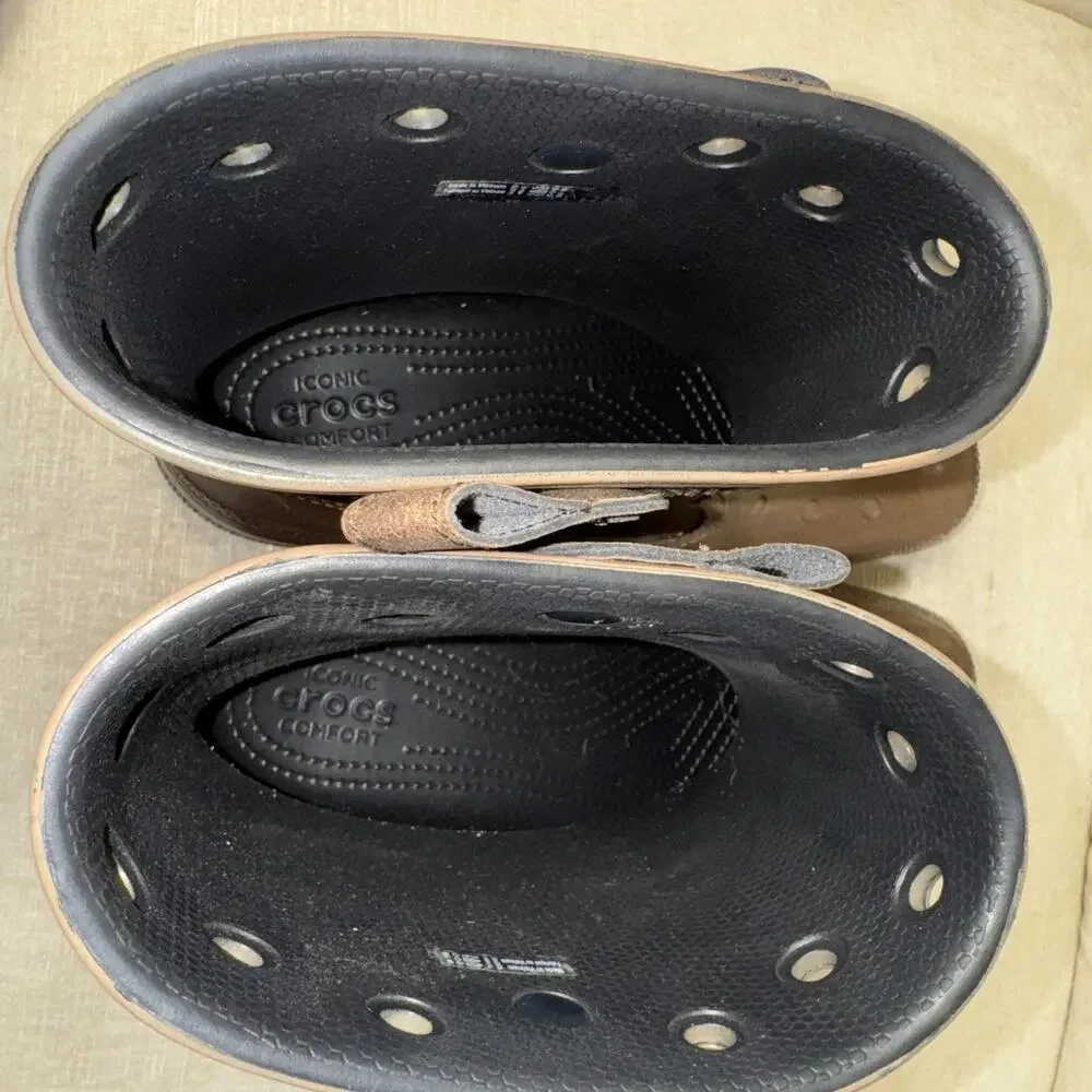 Huckberry x Crocs Classic Western Boot Brown, Size Men 8 Women’s 10 NWOT